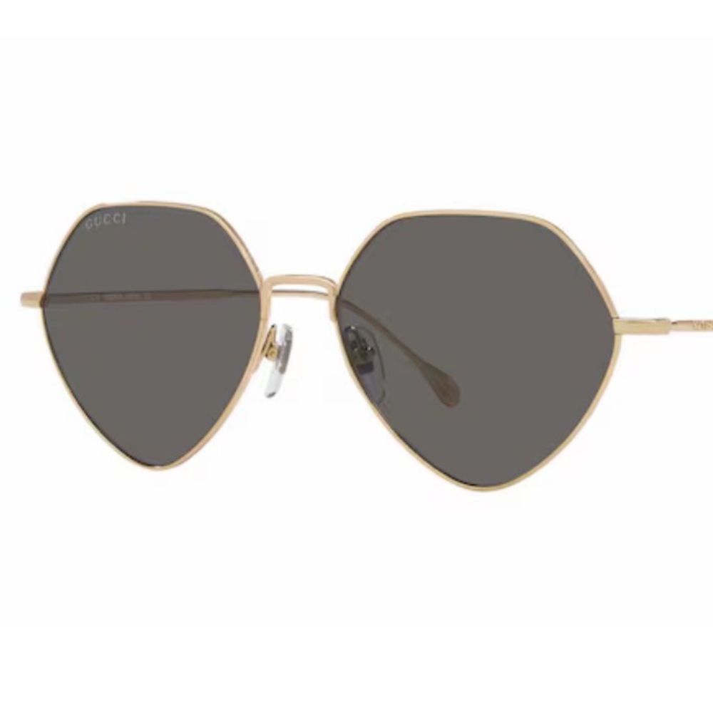 Gucci Black and Gold Women's Sunglasses - Picture 12 of 12